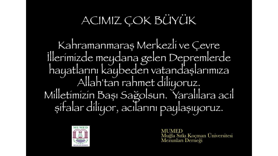 ACIMIZ ÇOK BÜYÜK